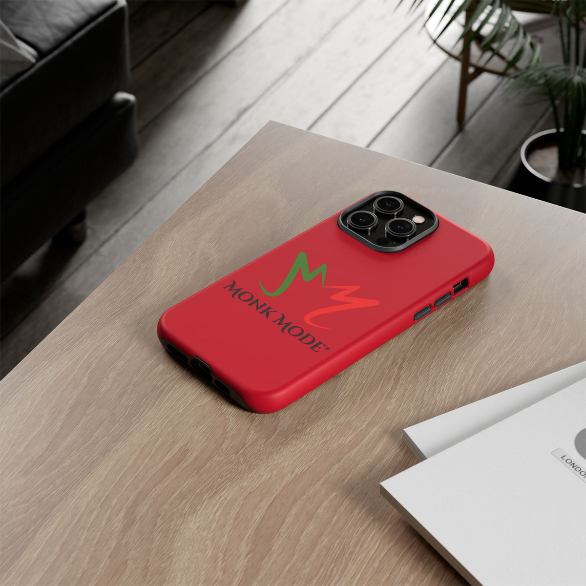iPhone Tough Phone Case - Red - Monk Mode®